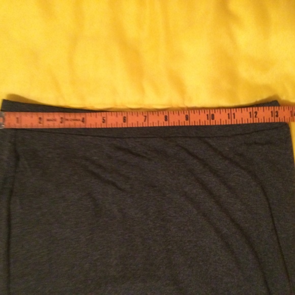 ⭐️🍎 Long Heather Grey Skirt with side slit by Mossimo - Picture 3 of 13